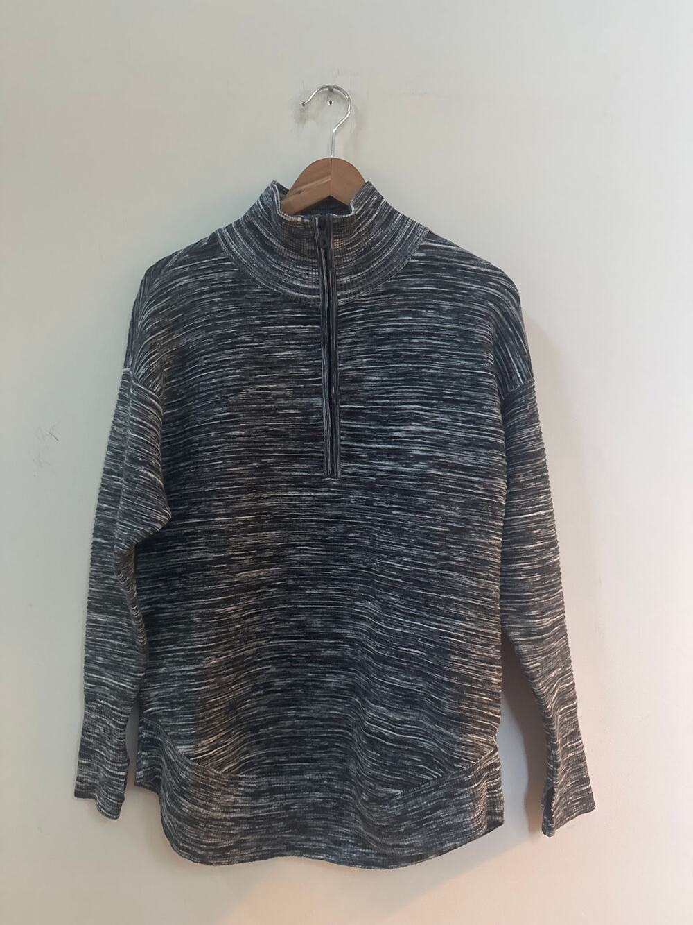 Offline Aerie 1/4 Zip Pullover Athleisure Jacket Stretch Ribbed Thumbholes XS